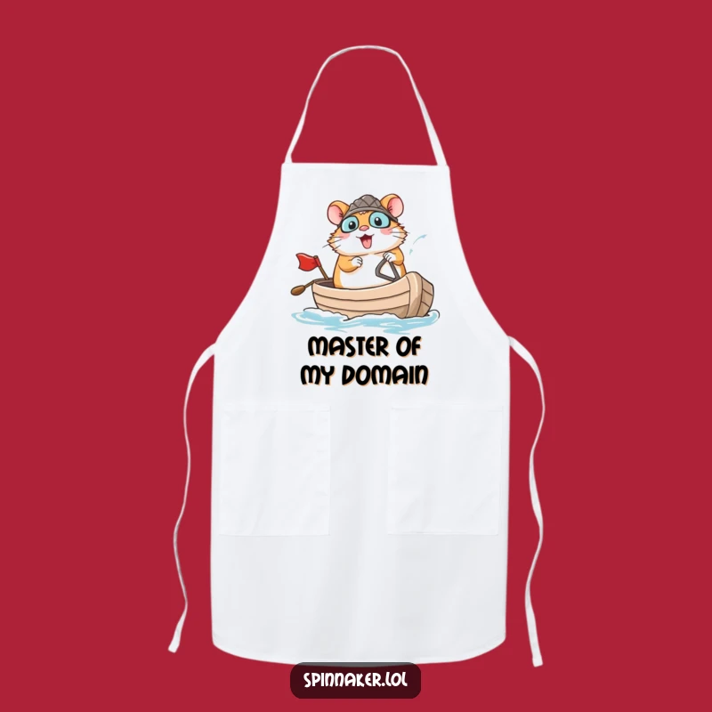 Funny Hamster Captain Apron: Cook with Courage, Perfect Funny Gift