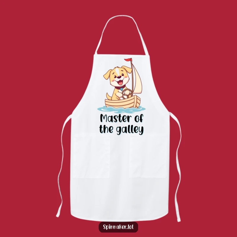 Funny Puppy Sailboat Apron: Cook Up Smiles with This Hilarious Funny Gift