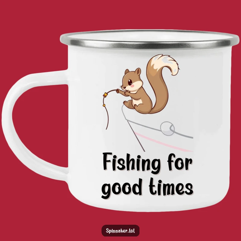 Funny Squirrel Yacht Camping Mug: Adventure-Ready, Hilarious Funny Gift