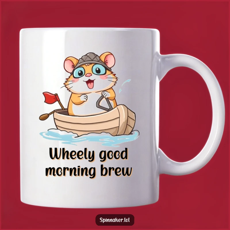 Funny Hamster Captain Mug: Brave Navigator, Perfect Funny Gift for Small Heroes