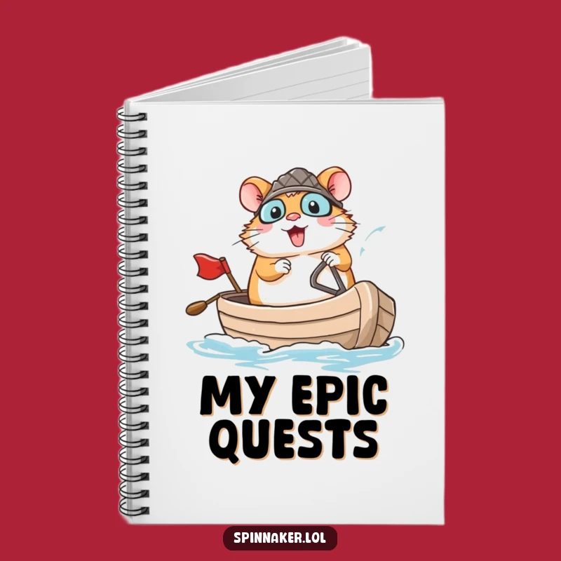 Funny Hamster Captain Notebook: Jot Down Adventures with Flair, Great Funny Gift