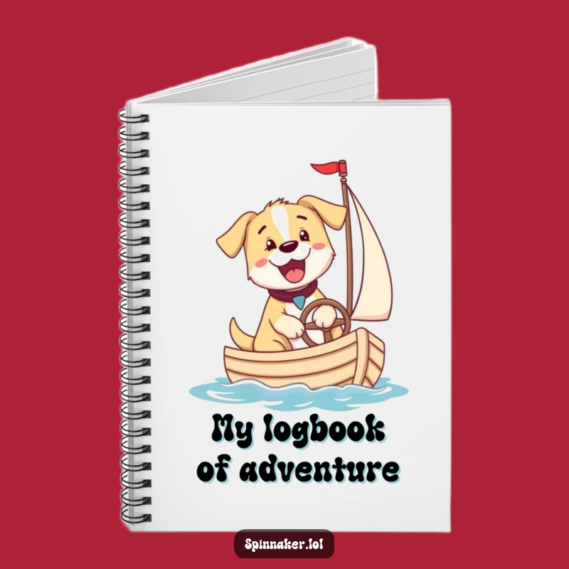 Funny Puppy Sailboat Notebook: Jot Down Ideas with This Hilarious Funny Gift