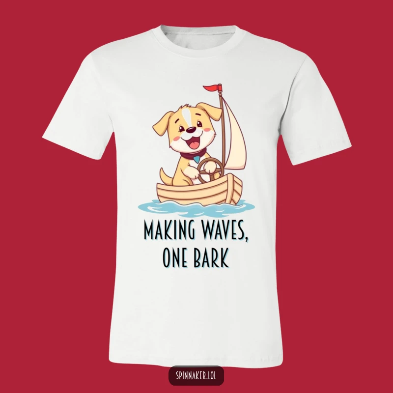Funny Puppy Sailor T-Shirt: Adorable Bark-tastic Funny Gift for Dog Enthusiasts